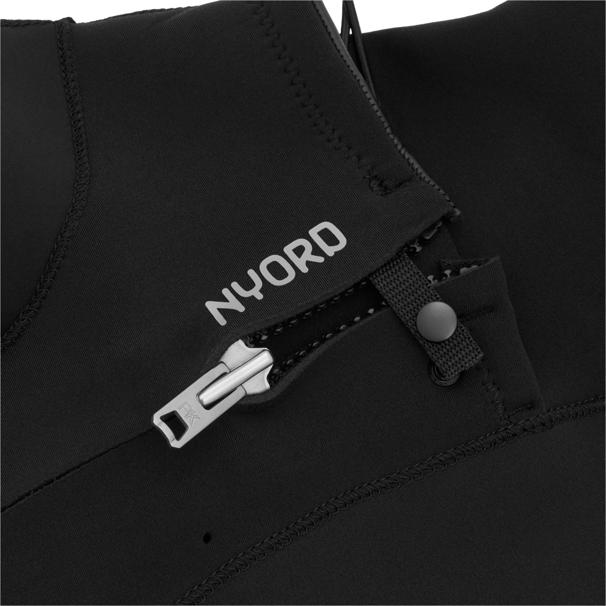 2025 Nyord Mens Solu Yulex 3/2mm Chest Zip Wetsuit SOLM32001 - Black